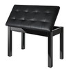 AODSK Wooden Duet Piano Bench with Padded Cushion and Storage