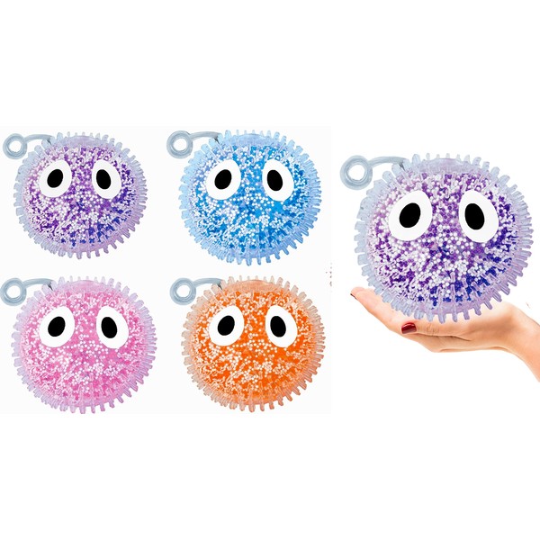 JA-RU Puffer Squishy Ball (1 Unit) 5" Fidget Toy Sensory