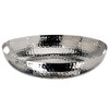 MyGift 14 Inch Deluxe Decorative Dish Tray Centerpiece Base, Silver
