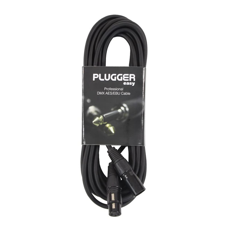 Plugger 3B/3B Black 6 m Male XLR Female DMX Cable