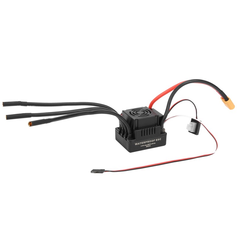 80A Waterproof Brushless ESC Electric Speed Controller Accessory for 1/8