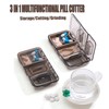 RICHCEE 3 in 1 Pill Cutter&Splitter with Cutter &Storage &Grind,