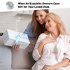 Mckkor Leak Proof Travel Denture Bath Case for Full Dentures,