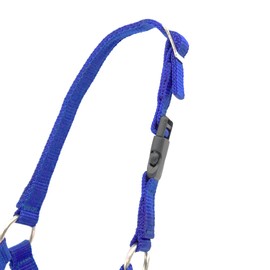 PFIFF 103101 Alpaca Halter "Pako", Adjustable Size for Alpacas, with Clip Closure, Dark Blue