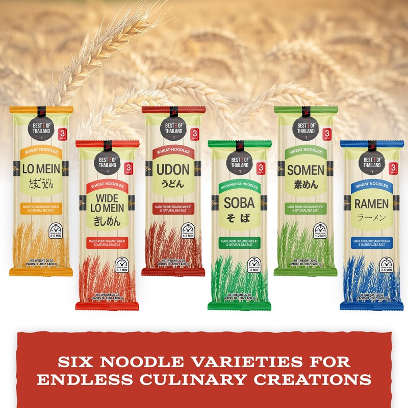 Best Of Thailand Noodles (3 Pack, Udon)