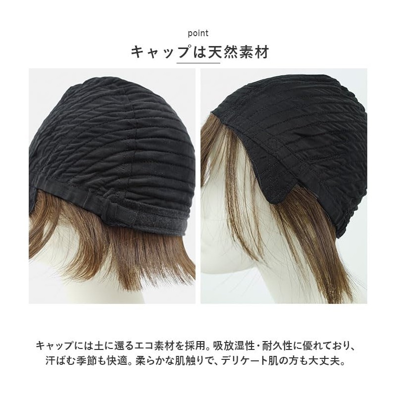 Priscilla BO-05 Hat Wig, Relax Round Mash, GTDM/Heat Resistant Gradation