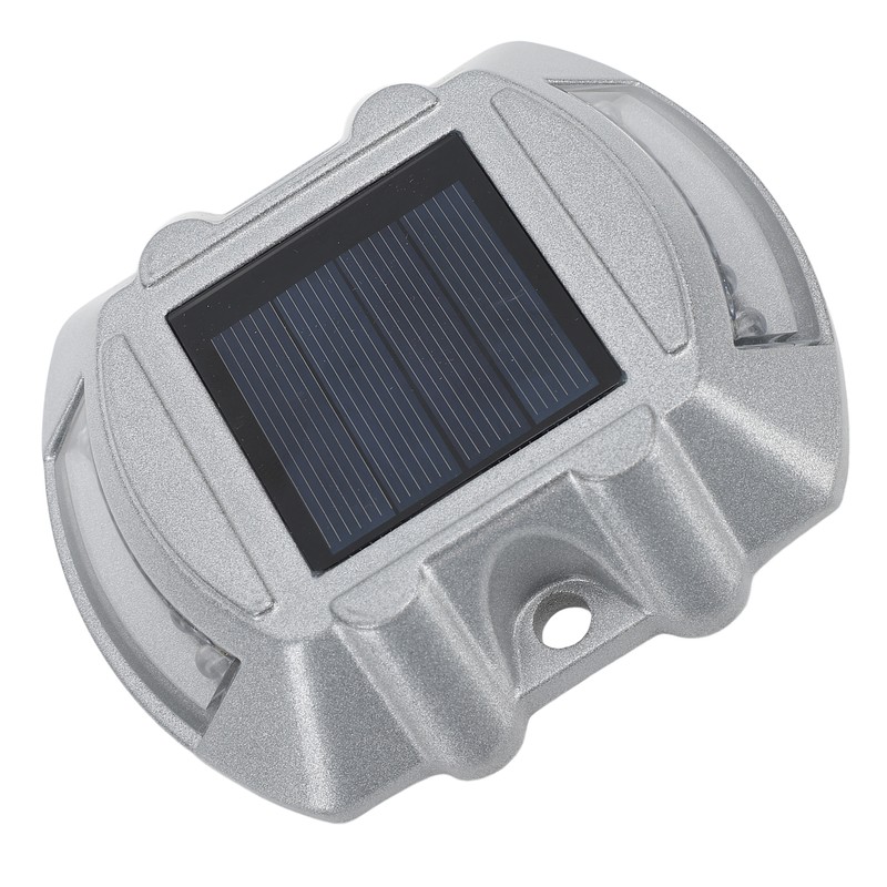 Solar Deck Lights Silver Aluminium Alloy High Brightness LED Solar