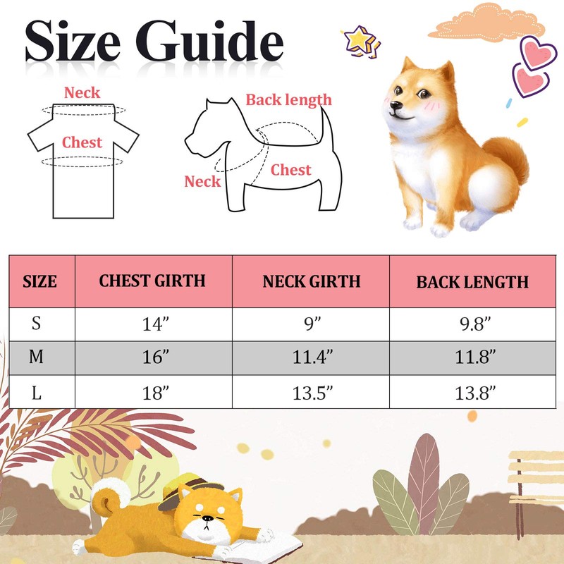 9 Pieces Printed Pet Shirts Dog T-Shirts Summer Pet T