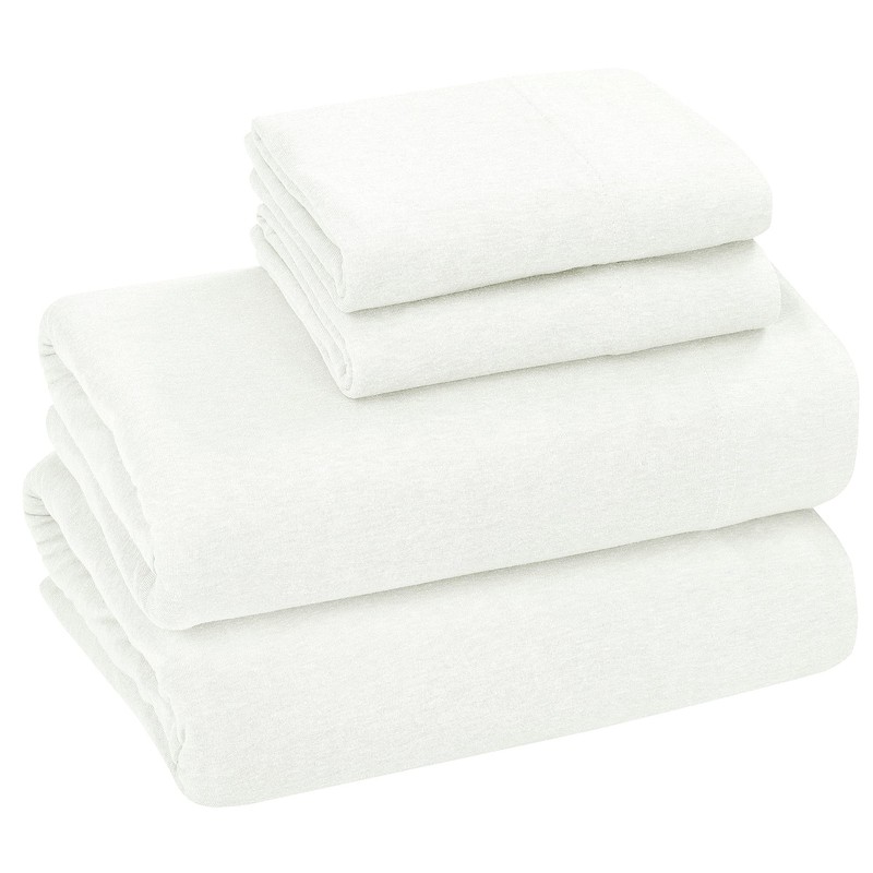 LAMANNI Jersey Sheet Set - Soft, Deep Pockets, Cooling Effect,