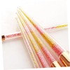 Mikinona 5pcs 1 Set Pink Makeup Brush Set with Transparent