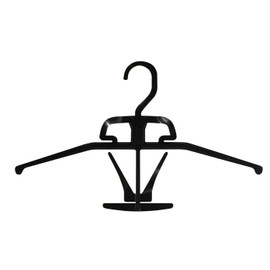 Oritani Shirt Hangers, Thin Hangers, Color Fit, Black, Set of 15, Buttons, No Flaps