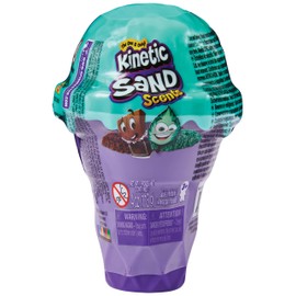 Kinetic Sand, Coni Gelato a Sorpresa, 113gr di Sabbia Naturale Profumata in 2 Colori, Giochi per bambine e bambini, 3+ anni