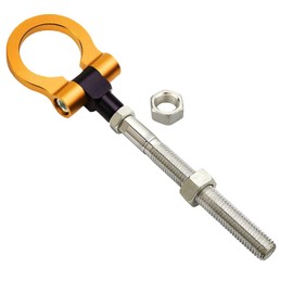 MG Pro-industry Front & Rear Bumper Screw on Sports Camaro Track Racing Heavy Duty Tow Hook For 2017-2022 6th Gen Chevy (Gold)