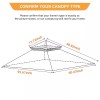 Figfeu Grill Gazebo Replacement Canopy Roof Figfeu 5x8 Double Tiered