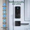 Secusly Smart Door Lock Set, Fingerprint Door Lock with Lever