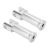 Passenger Foot Peg Mounts Kit 50500769 Silver Sturdy Stable High