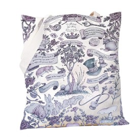 PXTIDY Fairy Tale Alice Wonderland Tote Bag Alice Fairy Tales Cartoon Aesthetic Vintage Shoulder Bag for Alice Fans