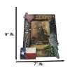 Ebros Gift Rustic Western Patriotic Texas Mockingbird Windmill Bluebonnets Picture