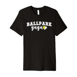 Ballpark Gaga Grandma Softball Baseball Gaga Of Ballers Premium T-Shirt