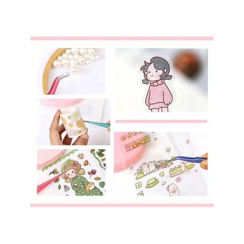 스티커 속눈썹 연장용 맥스 2PCS 스테인리스 핀셋 스트레이트 커브드 정밀