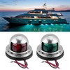 1 Pair of Stainless Steel Red & Green LED Navigation