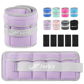 Adjustable Ankle Weights for Women Men Kids 1-3 LBS 1 Pair Wrist Leg Arm Weights with Removable Weight, Strength Training Weight for Jogging, Walking, Running, Fitness, Gym Workout, Purple