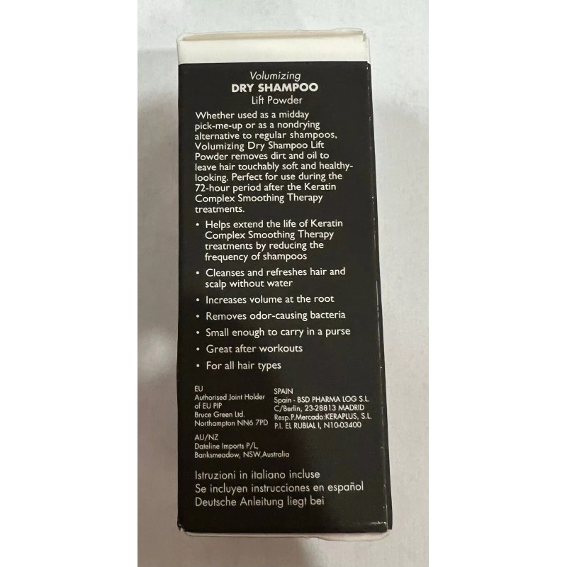 Keratin Complex Therapy Volumizing Dry Shampoo Lift Powder 9g MADE