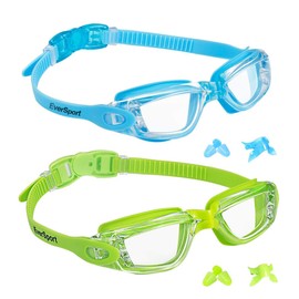 Kids Swim Goggles 2 Pack Swimming Goggles Anti Fog Anti-UV for Child Teens Youth