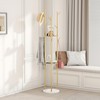 HKaikzo Gold Coat Rack Stand, Metal Coat Racks Tree Hanger