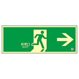 Green Cross 068802 Medium Luminance Luminous Induction Sign FA-802 Emergency Exit