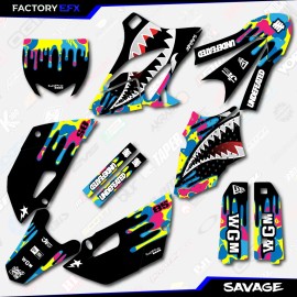 Factory EFX CMYK Savage Racing Camo Graphics kit fits 15-21 Yamaha Yz85 YZ 85 # Plate