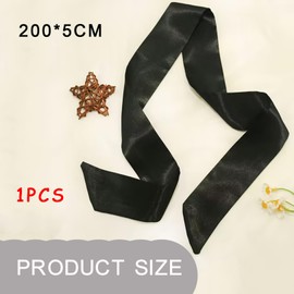 HJDJBD Belt Women's Black, Waist Belt, Satin Belt, Silk Scarf, Women's Ties, Tie Belt, Hair Band for Tying Breathable Tie, Woman Decorative, Elegant and Comfortable, Stylish Versatile
