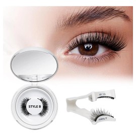 Kit De Pestañas Magnéticas Reutilizables Con Aplicador B