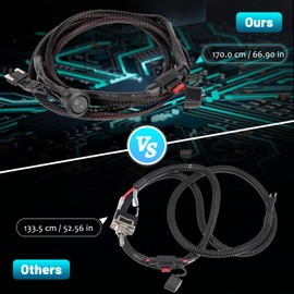 MAIKER OFF ROAD 66.9"" Universal Fuse Bypass Switch Kit Relay Bypass Switch Kit Fuse Switch, 19912