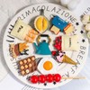 10 Pcs Food Fridge Magnets Cute 3D Magnets for Fridge