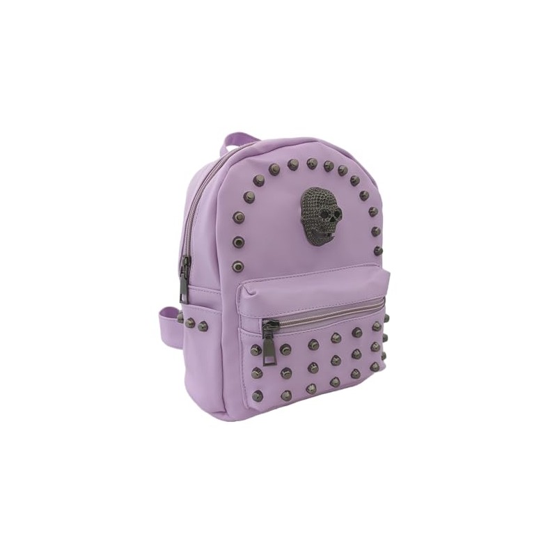 GOTHX Mini Gothic Metal Cross Stud Lilac Pastel Goth Backpack