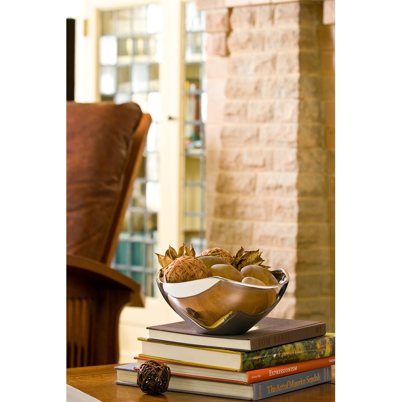 Nambe Tri-Corner Bowl, 11-Inch