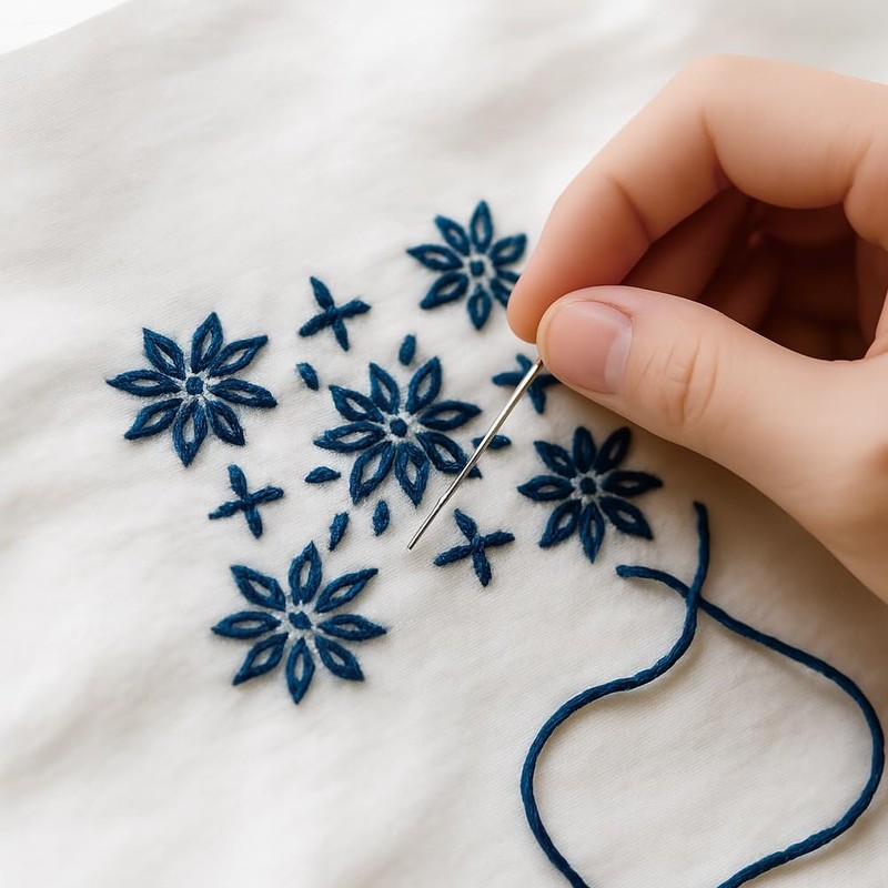 GOMAKERER 12 Sheets Sashiko Painting Stencils, 12 Styles Sashiko Quilting