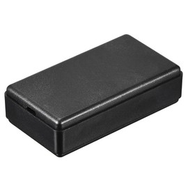 sourcing map Mini Dustproof Junction Box 50x27x14mm ABS for Electrical Project (Black, Pack of 3)