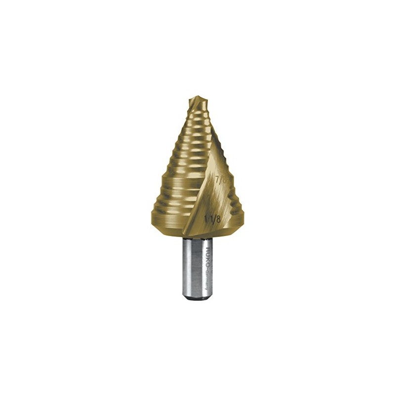 RUKO 101709T Step Drill, HSS-TiN, Size 9