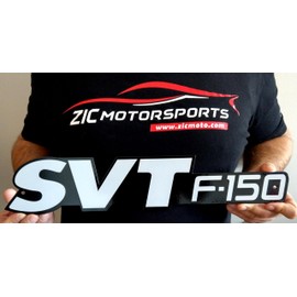 ZIC Motorsports Ford SVT F-150 Flat Lightning Metal Sign Wall Art Grey