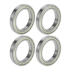 ACROPIX 6911ZZ Deep Groove Ball Bearings P5 55x80x13mm Lubricated Bearings Double Metal Seal Silver Tone Scooter Skateboard Wheel - Pack of 4