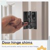 MorningRo 10 Pcs Door Hinge Shims Stainless Steel Metal Shims