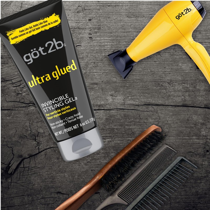 Got2b Ultra Glued Invincible Styling Hair Gel, 6 Ounce
