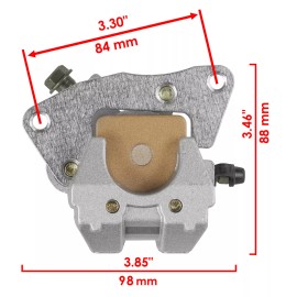 Caltric Front Right Brake Caliper w/ Pads for Yamaha Grizzly 660 YFM660F 4X4 2003 - 2008