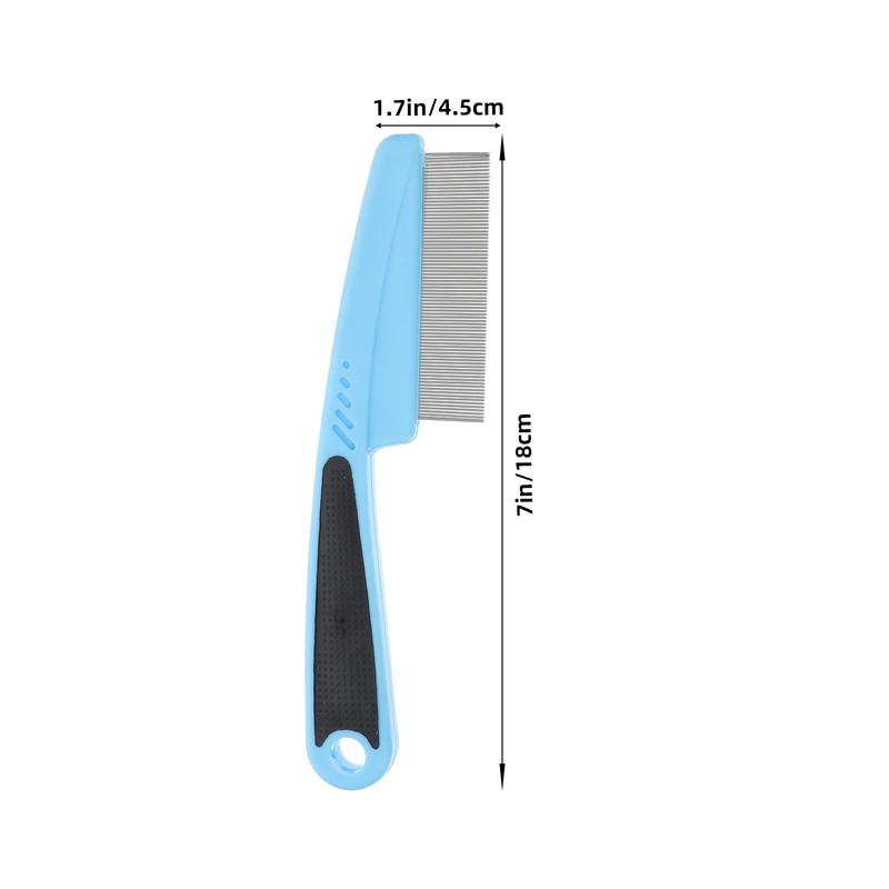 UKCOCO Dandruff Comb Set of 2 Stainless Steel Fine Teeth