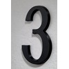 Huber Powder-Coated Aluminium House Number 20 cm Anthracite/Black, Elegant 3D