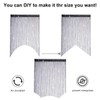 AHEJIOO Pack of 2 String Curtain Black – 100 x
