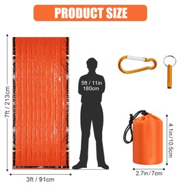 Emergency Sleeping Bag & Bivvy Sack – Compact Thermal Shelter for Camping, Hiking, Survival Kits & Emergency Preparedness