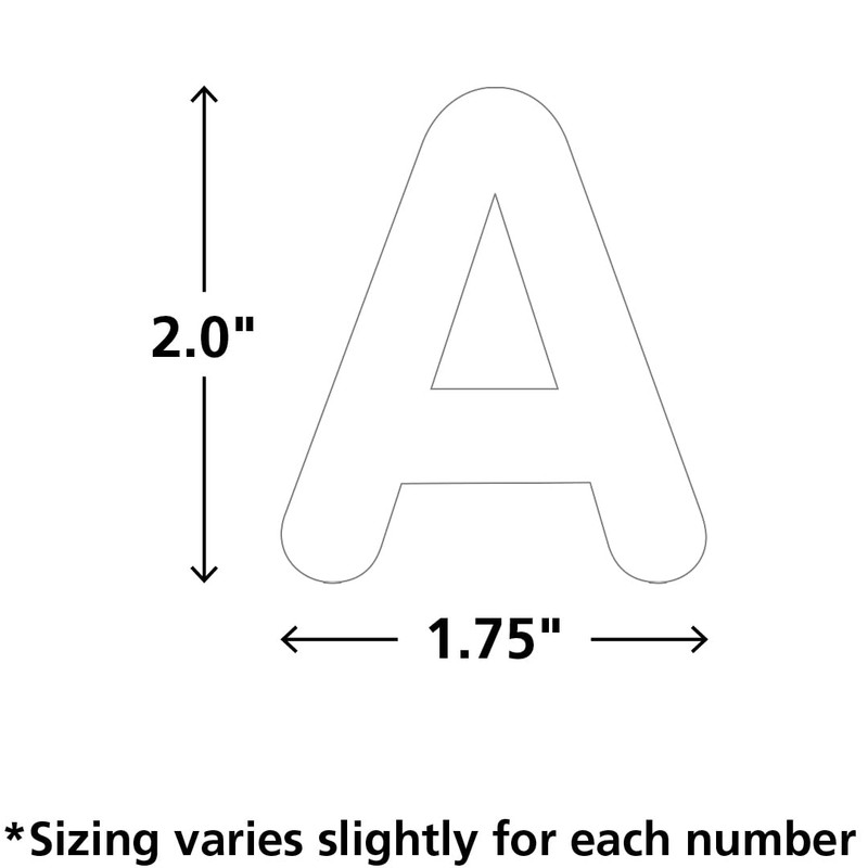 Teacher Created Resources White 2" Classic Letters Uppercase Pack